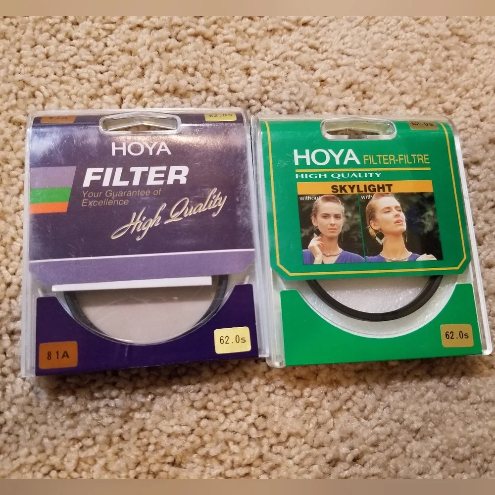 hoya camera filters lot of 2